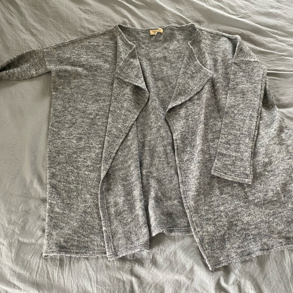 Piko 1988 Heather Gray Open Cardigan